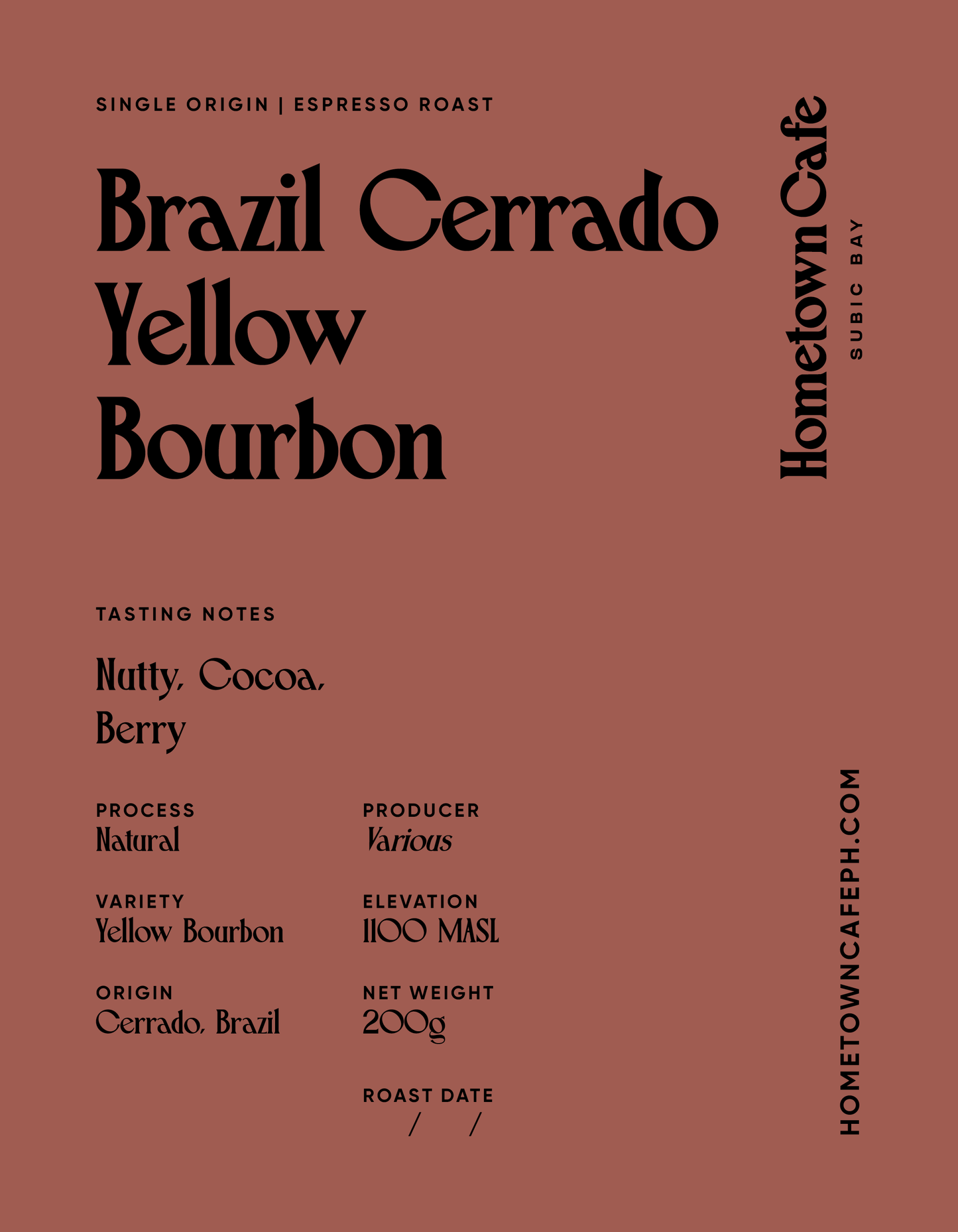 Brazil Cerrado Yellow Bourbon