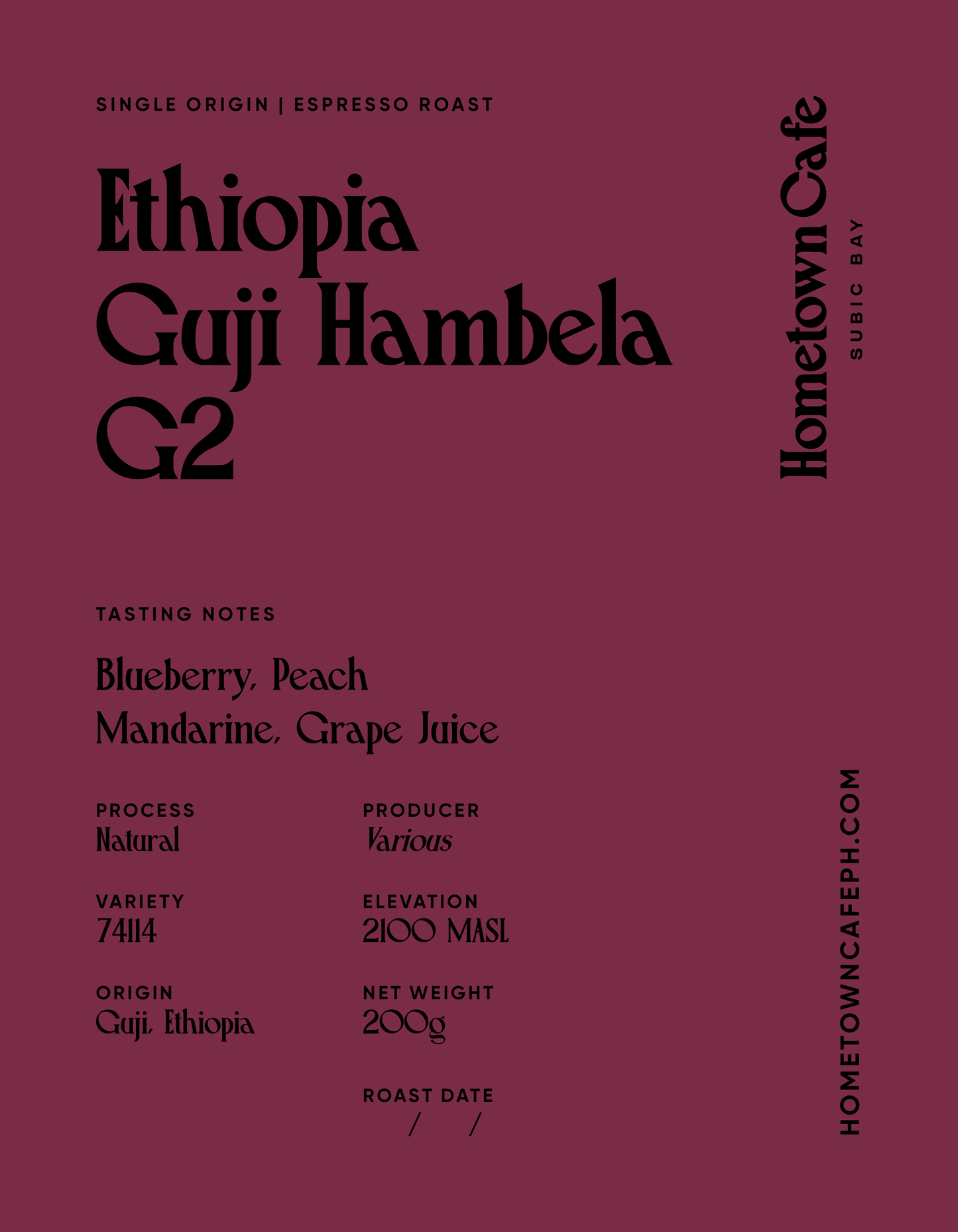 Ethiopia Guji Hambela G2