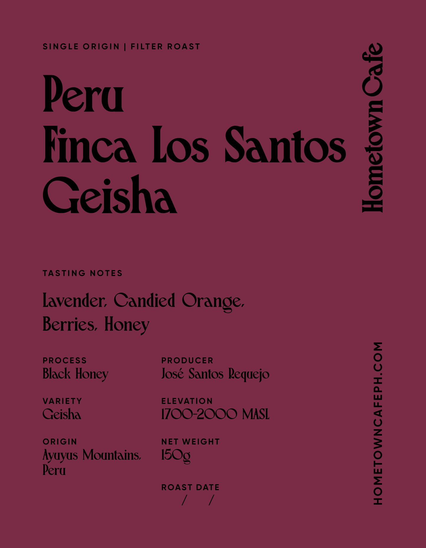 Peru Finca Los Santos Geisha